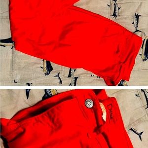 Dittos women’s denim jeans size 29 orange red color jeans